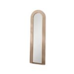 Kubu 170 x 50cm Wooden Arch Mirror - Whitewash - Image 7
