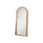 Kubu 180 x 80cm Wooden Arch Mirror - Taupe - Image 6