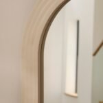 Kubu 180 x 80cm Wooden Arch Mirror - Taupe - Image 3