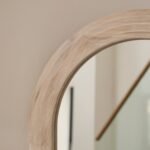 Kubu 180 x 80cm Wooden Arch Mirror - Whitewash - Image 3