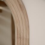 Kubu 180 x 80cm Wooden Arch Mirror - Whitewash - Image 4
