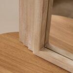 Outlet - Kubu 90 x 77cm Wooden Arch Mirror - Whitewash - Image 5