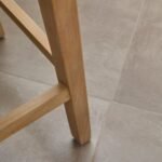 Outlet - Nolan Boucle Bar Stool - Whitewash Oak Legs - Image 7