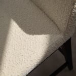 Outlet - Nolan Boucle Bar Stool - Black Oak Legs - Image 5