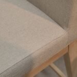 Nolan Fawn Linen Bar Stool - Whitewash Oak Legs - Image 7