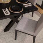 Nolan Fawn Linen Dining Chairs - Set of 2 - Black Oak Legs - Image 5