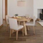 Nolan Boucle Dining Chairs - Set of 2 - Whitewash Oak Legs - Image 2