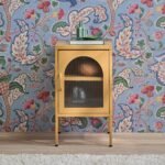 Conan Metal Bedside Table - Mustard Yellow