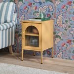 Conan Metal Bedside Table - Mustard Yellow - Image 2