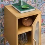 Conan Metal Bedside Table - Mustard Yellow - Image 3