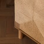 Paloma Natural Weave 3 Door Large Sideboard - Natural Oak - Image 3