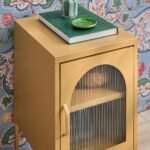 Conan Metal Bedside Table - Mustard Yellow - Image 4