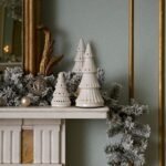 Bergen Small Ceramic LED Light Up Tree - White - Image 4