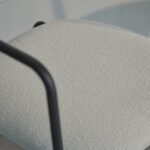 Luca Light Beige Boucle Dining Chairs - Set of 2 - Black Legs - Image 7