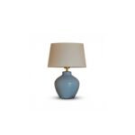 Launton 27cm Ceramic Lamp Base with Coningsby White Shade - 30cm - Image 6