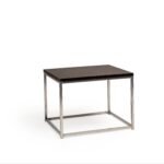 Jay Walnut Side Table - Chrome Frame - Image 7