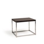 Jay Walnut Side Table - Chrome Frame - Image 8