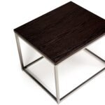 Jay Walnut Side Table - Chrome Frame - Image 9