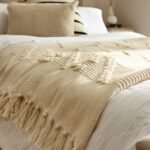 Nerja Off White Aztec Pattern Cotton Throw - Image 3