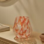 Lazio 17cm Glass Vase - Paprika Confetti