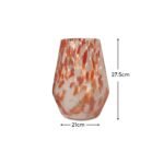 Lazio 28cm Glass Vase - Paprika Confetti - Image 8