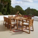 Lennox 8 Seater Wooden Garden Dining Set with Cushions