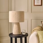Lohi 52cm Table Lamp - Natural Chenille - Image 2
