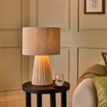 Lohi 52cm Table Lamp - Natural Chenille - Image 3