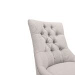 Outlet - Louis Dining Chairs - Set Of 2 - Soft Beige with Whitewash Legs - Image 3