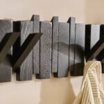 Lowell Wooden Folding Coat Rack - Black Oak - Image 6