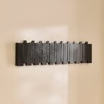 Outlet - Lowell Wooden Folding Coat Rack - Black Oak - Image 7