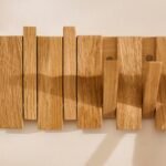 Lowell Folding Coat Rack - Pale Oak - Image 8
