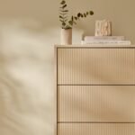Luella 80cm 5 Drawer Fluted Tallboy - Driftwood - Image 3