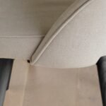 Outlet - Marilyn Dining Chairs - Set of 2 - Soft Beige with Black Oak Legs - Image 5