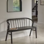 Mabel 3 Seater Bench - Black Oak - Image 7