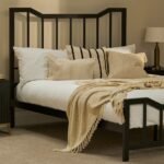 Evedon 50x50cm Cotton Cushion Cover - Black & Natural - Image 6