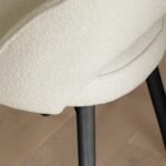 Outlet - Marilyn Boucle Dining Chairs - Set of 2 - Black Oak Legs - Image 8