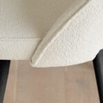 Outlet - Marilyn Boucle Dining Chairs - Set of 2 - Black Oak Legs - Image 6
