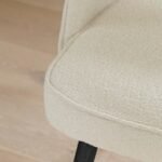 Outlet - Marilyn Boucle Dining Chairs - Set of 2 - Black Oak Legs - Image 4