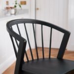 Mabel Black Oak Bar Stools - Set of 2 - Image 3