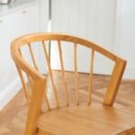 Outlet - Mabel Classic Oak Bar Stools - Set of 2 - Image 4