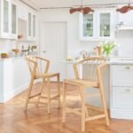Outlet - Mabel Pale Oak Bar Stools - Set of 2