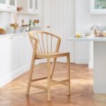 Outlet - Mabel Pale Oak Bar Stools - Set of 2 - Image 6