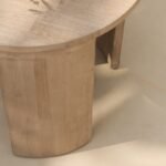 Mali Wooden Garden Side Table - Brushed Light Acacia - Image 4