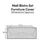 Rectangular Rain Cover 170x85x80cm - Mali Bistro Set