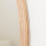 Outlet - Marbury 100cm Round Wooden Mirror - Natural - Image 3
