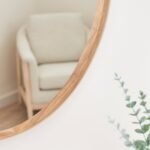 Marbury 100cm Round Wooden Mirror - Natural - Image 4