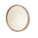 Outlet - Marbury 50cm Round Wooden Mirror - Natural - Image 7