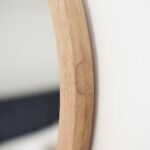 Outlet - Marbury 50cm Round Wooden Mirror - Natural - Image 5