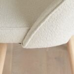 Outlet - Marilyn Boucle Dining Chairs - Set of 2 - Whitewash Oak Legs - Image 5
